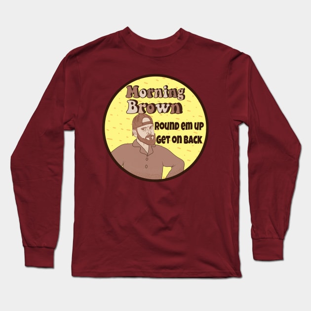 Morning Brown Aunty Donna  Broden Long Sleeve T-Shirt by VultureVomitInc